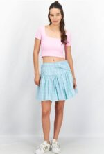 دامن زنانه اسوس مدل Mini Skirt با کمربند - Image 3
