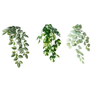 ست 3تایی سبز گیاه مصنوعی آویز با گلدان ایکیا مدل FEJKA