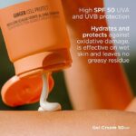 ژل کرم آبرسان ضدآفتاب ایزدین مدل Wet Skin بی رنگ | محافظ قوی SPF 50 - Image 5