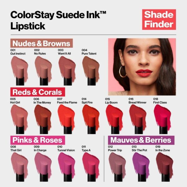 رژ لب جامد مات کالر استی رولون مدل Suede Ink | مخملی و 24ساعته - Image 25