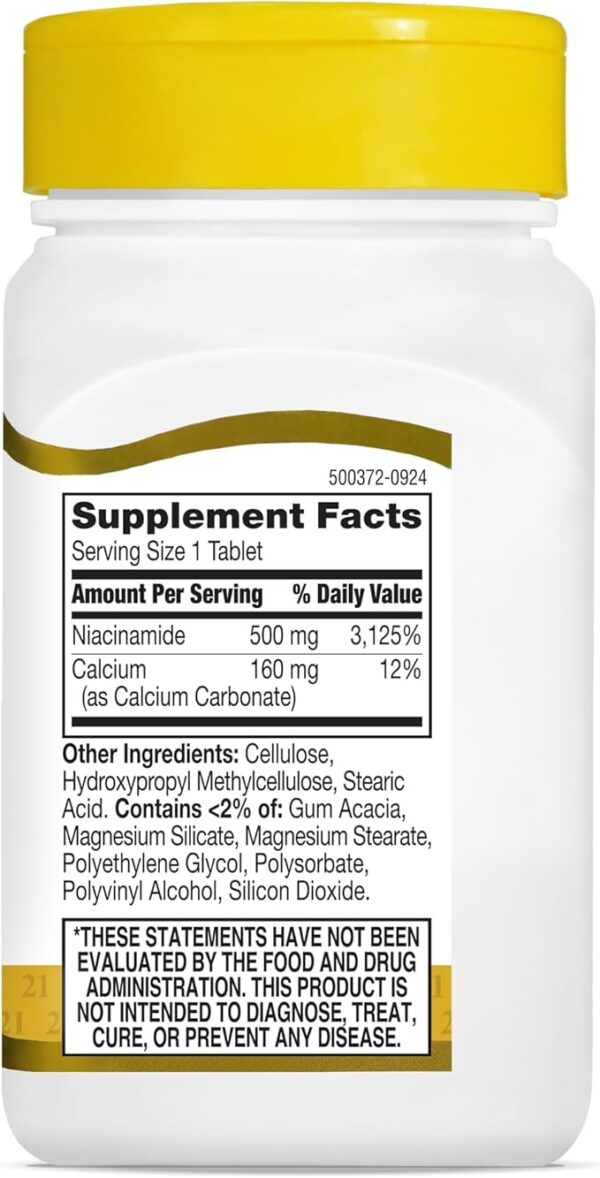 مکمل نیاسینامید 500mg سنتری | کاهش چین و چروک و پیری پوست - Image 4