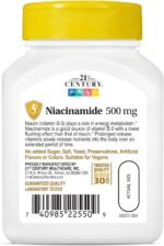 مکمل نیاسینامید 500mg سنتری | کاهش چین و چروک و پیری پوست - Image 3