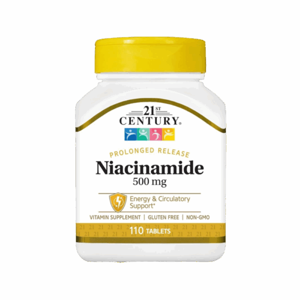 مکمل نیاسینامید 500mg سنتری | کاهش چین و چروک و پیری پوست