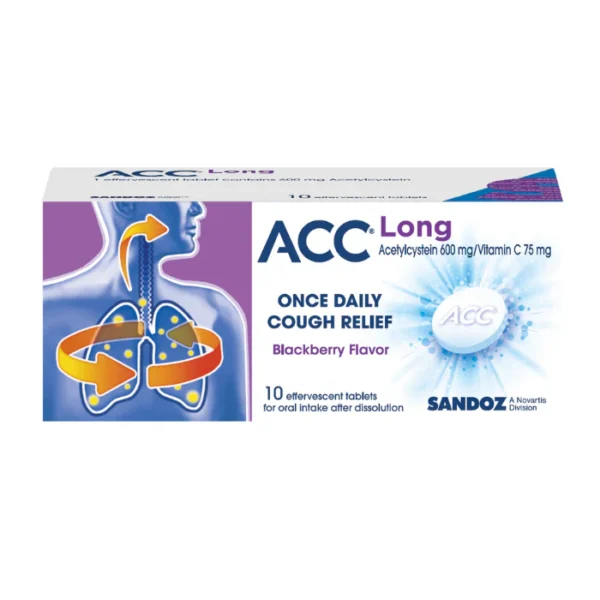 قرص جوشان ACC 600mg | پاکسازی ریه و بهبود دستگاه تنفسی - Image 2