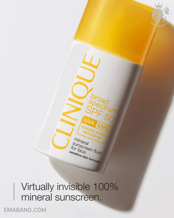ضدآفتاب مینرال پوست حساس کلینیک با محافظت بالا SPF50