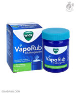 ژل درمانی ویکس VapoRub ضد گرفتگی بینی و سینه + رفع فوری سرفه و سرماخوردگی ، تنگی نفس و آسم ساخت آلمان