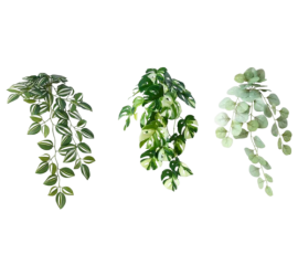 ست 3تایی سبز گیاه مصنوعی آویز با گلدان ایکیا مدل FEJKA